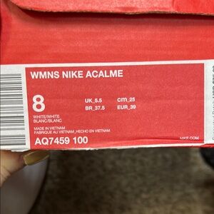 Nike Acalme Women's Shoes - White